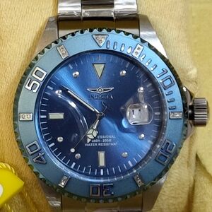 Invicta NWT 47mm Pro Diver Blue Dial Swiss Movement Diamond Watch